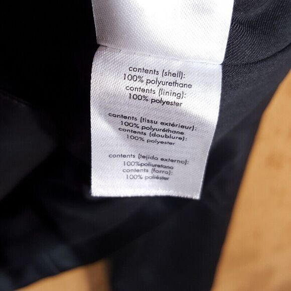 WEWOREWHAT Womens Jacket XS Black Moto Faux Leather Cropped Oversized Biker - Picture 7 of 9